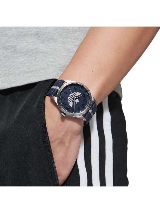 adidas Originals Годинник adidas Originals Code Four Watch AOSY23041 Срібний