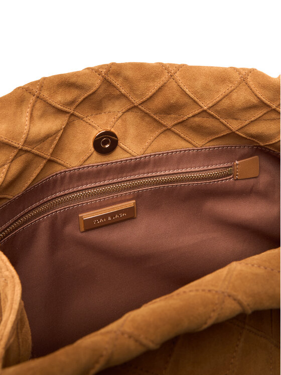 Tory Burch Сумка Tory Burch Fleming Suede 166064 Коричневий