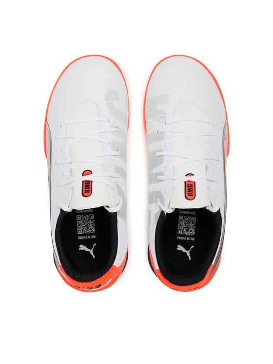 Puma Futbalové topánky Puma King Match Tt Jr 108838 01 Biela