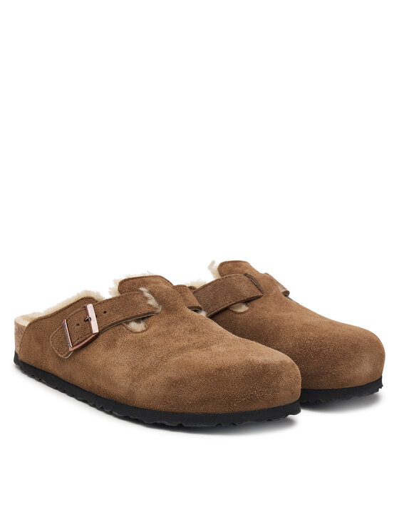 Birkenstock Παντόφλες Birkenstock Boston Shearling 1032440 Καφέ