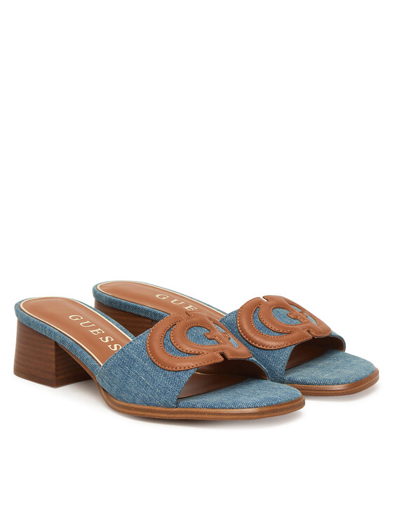 Guess Шльопанці Guess FLJCN3 DEN03 Голубий