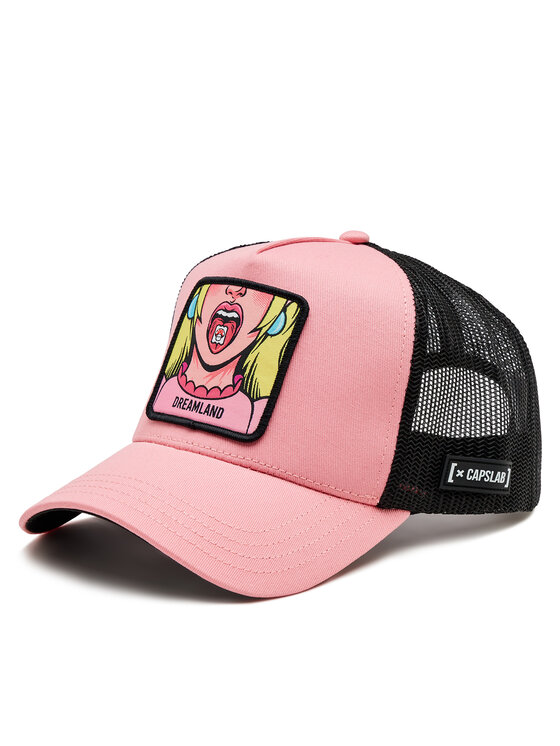 Capslab Kapa s šiltom Capslab Premium Capslab Trucker CL/0/1/CAS2/DRE2 Roza