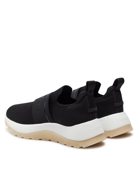 Calvin Klein Sneakersy Calvin Klein Runner Slip On He Mesh HW0HW01896 Černá
