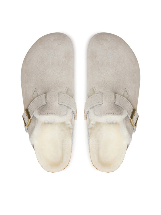 Birkenstock Iešļūcenes Birkenstock Boston Shearling Leve 1026192 Balts