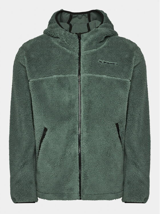 Kappa Kappa Флісовий реглан 321H7YW Зелений Regular Fit
