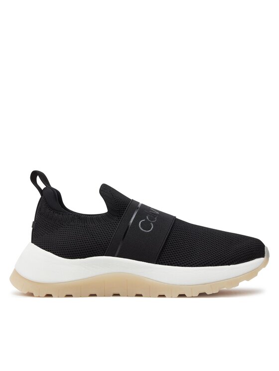 Calvin Klein Snīkeri Calvin Klein Runner Slip On He Mesh HW0HW01896 Melns