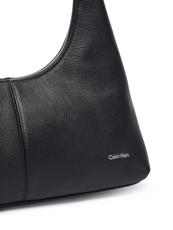 Calvin Klein Borsetta Calvin Klein Slouchy Leather Shoulder Bag LV04F3657G Nero