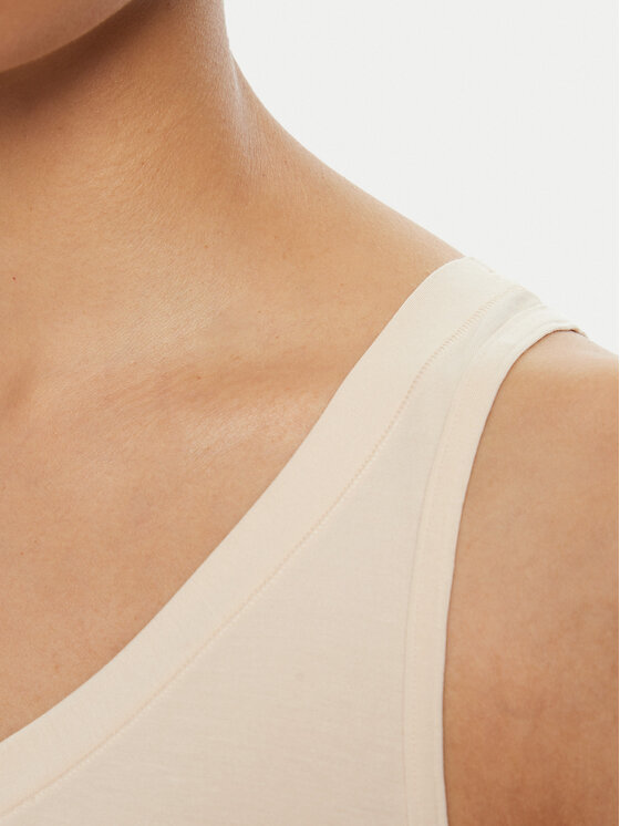 Triumph Triumph Top Sense Of Modal 10224796 Écru Slim Fit