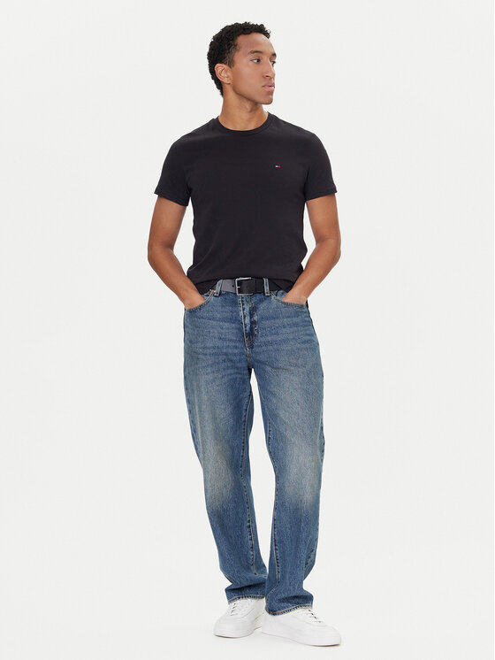 Tommy Jeans Tommy Jeans Conjunto de camisetas DM0DM20687 Negro Slim Fit