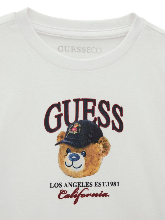 Guess Guess Camiseta N6YI13 K3801 Blanco Regular Fit