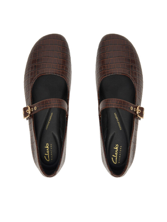 Clarks Балетки Clarks Livia Jane 26327192 Коричневий
