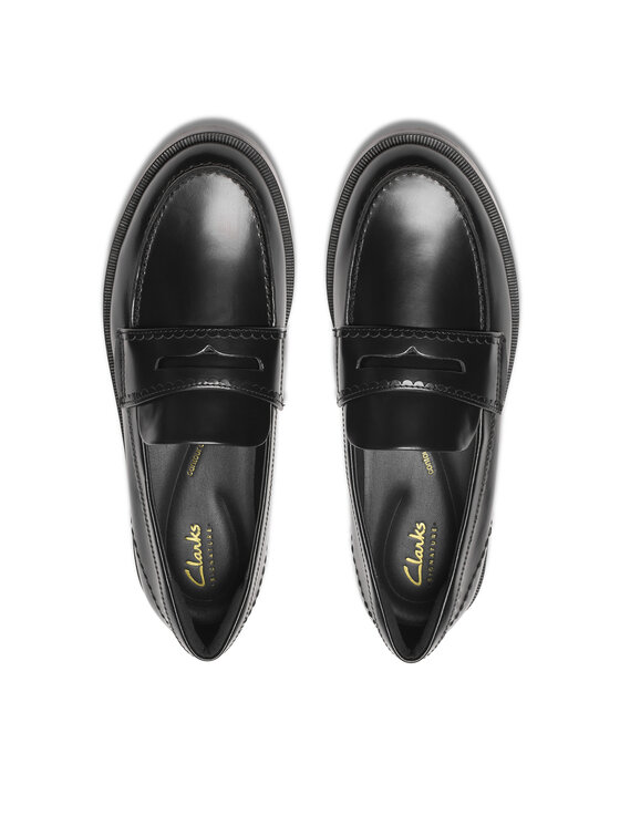 Clarks Mokasyny Clarks Straven Edge 26181277 Czarny
