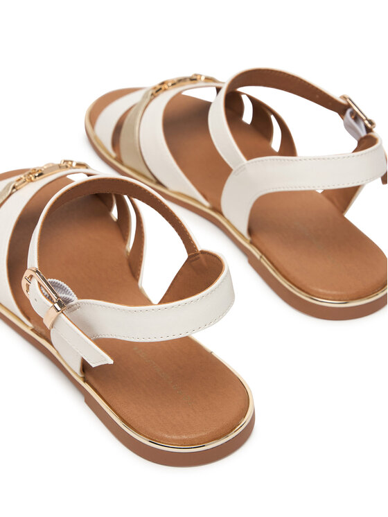 Tommy Hilfiger Sandali Tommy Hilfiger T3A2-34280-0326 D Bela
