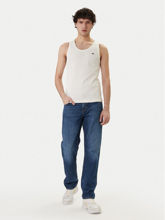 Lacoste Lacoste Camiseta sin mangas TH0030 Blanco Slim Fit