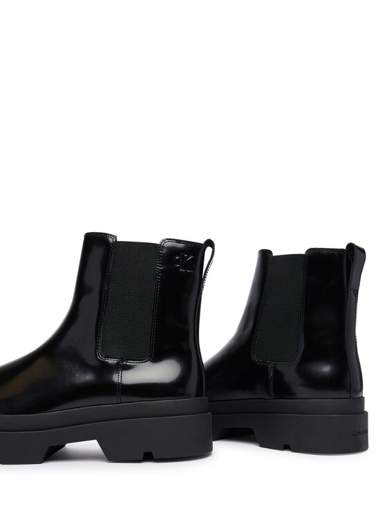 Calvin Klein Štibletai Calvin Klein Lugged Chelsea Boot Matt Lth HM0HM02445 Juoda