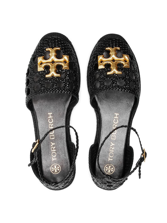 Tory Burch Еспадрили Tory Burch Eleanor Woven D'Orsay Flat 81030 Черен