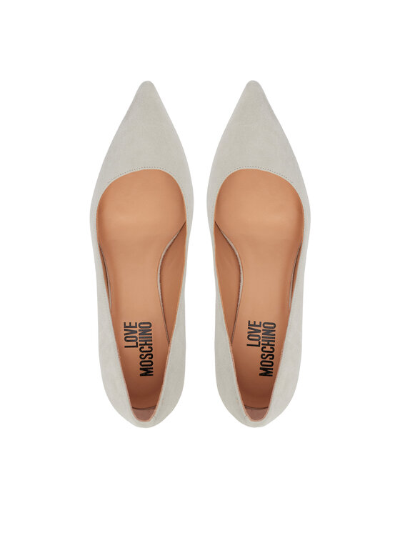 LOVE MOSCHINO Обувки на ток LOVE MOSCHINO JA10326G1OJA0110 Сив