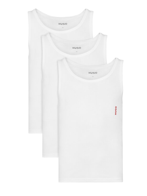 HUGO HUGO Conjunto de camisetas de tirantes 50545681 Blanco Slim Fit