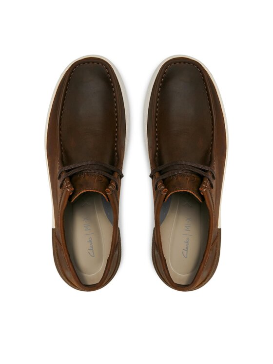 Clarks Półbuty Clarks Court Lite Wally 261709317 Brązowy