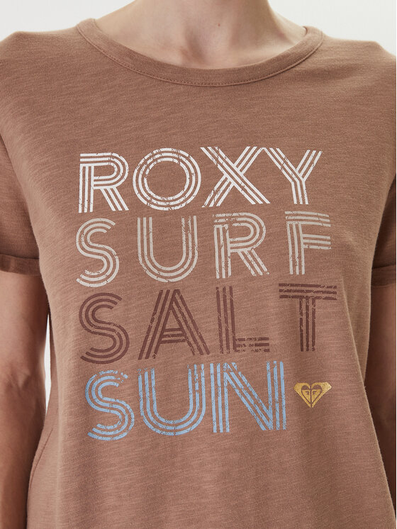 Roxy Roxy Camiseta ERJZT06024 Marrón Regular Fit