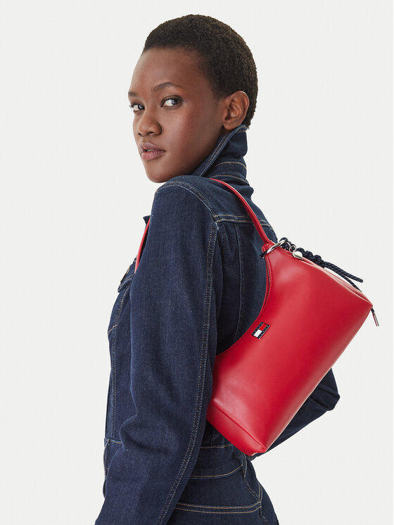 Tommy Jeans Τσάντα Tommy Jeans Tjw City Charm Shoulder Bag AW0AW18458 Κόκκινο