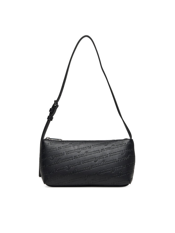 Tommy Jeans Torbica Tommy Jeans Tjw Must Aop Shoulder Bag AW0AW17867 Crna