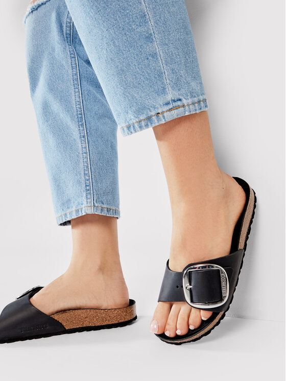 Birkenstock Natikači Birkenstock Madrid Big Buckle 1006523 Črna