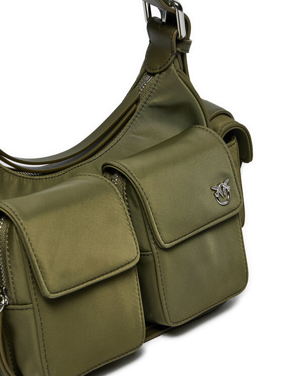 PINKO Ročna torba PINKO Cargo Bag Classic Khaki