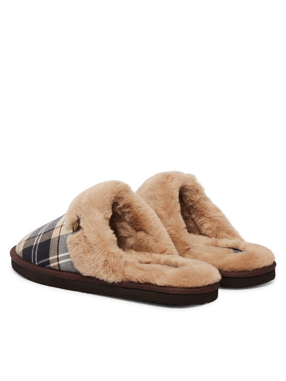 Barbour Bačkory Barbour ClaudiaTartanSlipper LSL0036TN26 Hnědá