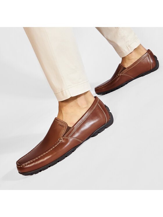 Geox Mokasíny Geox U Moner V U1144V 00039 C6010 Hnedá