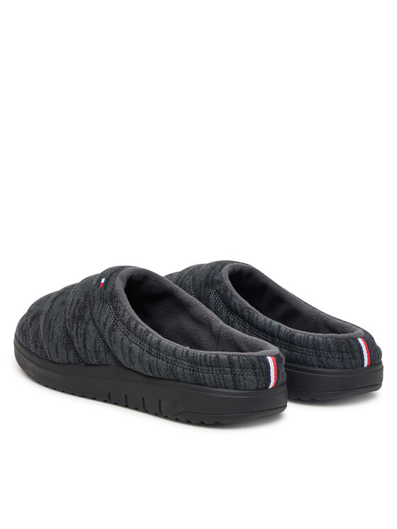 Tommy Hilfiger Kapcie Tommy Hilfiger Premium Comfort House Shoe FM0FM06014 Szary