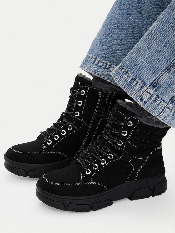 Go Soft Botines planos Go Soft CEO-WS6800-01 Negro