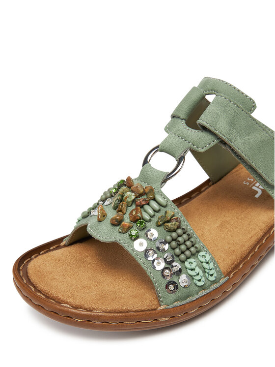 Rieker Nazouváky Rieker 60814-52 Zelená