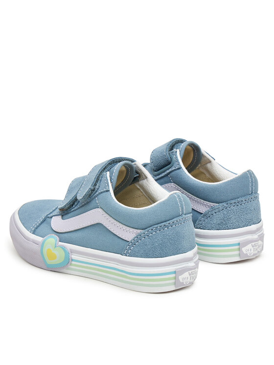 Vans Tenis superge Vans Old Skool V Heart VN000D4DCFL1 Modra
