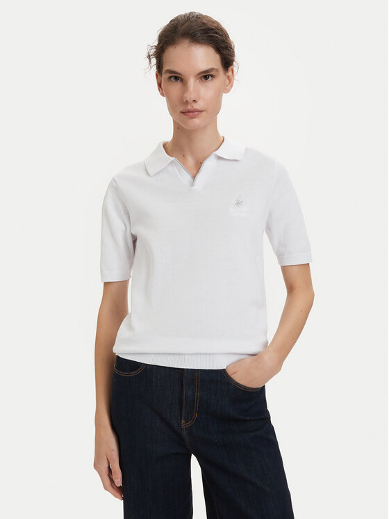 Beverly Hills Polo Club Beverly Hills Polo Club Pólóing P-SS26W-M550273 Fehér Regular Fit