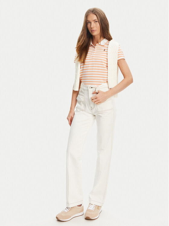 U.S. Polo Assn. U.S. Polo Assn. Поло WUP1310 Оранжевий Regular Fit
