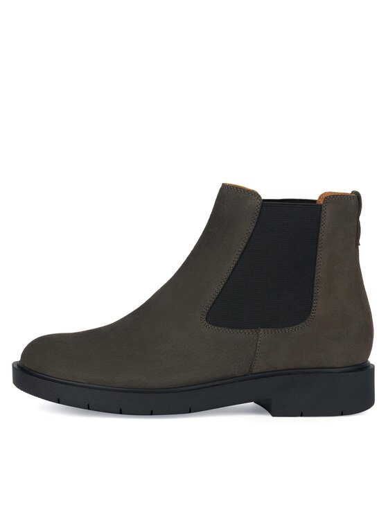 Geox Kotníková obuv s elastickým prvkem Geox D Spherica Ec1 D16QRC 00022 C9002 Šedá