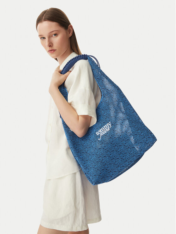 Tommy Jeans Bolso Tommy Jeans Tjw Summer Crochet Hobo AW0AW18778 Azul