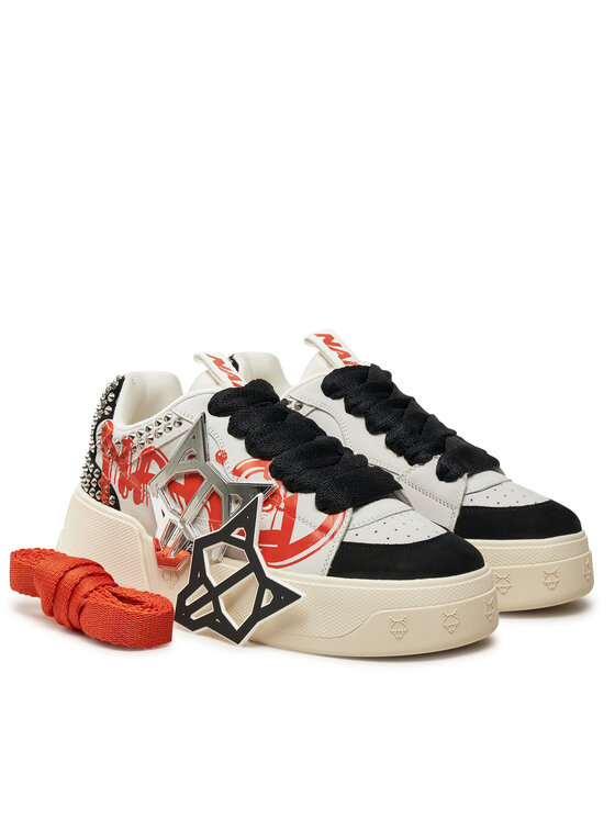 Naked Wolfe Sneakersy Naked Wolfe Kosa Černá