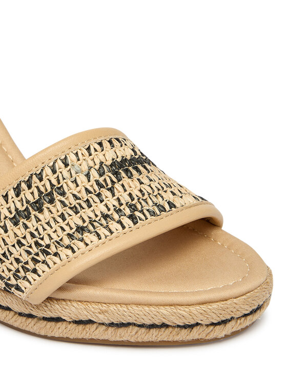 Tommy Hilfiger Espadryle Tommy Hilfiger High Wedge Espad FW0FW09471 Beżowy jasny