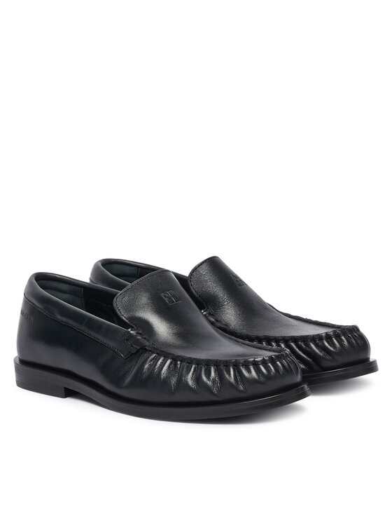 Calvin Klein Mokasyny Calvin Klein Round Essential Loafer Lth HW0HW03195 Czarny