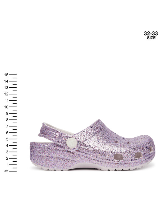 Crocs Παντόφλες Crocs Classic Chunky Glitter Clog K 211939 Μωβ