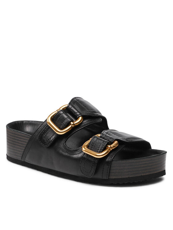 GINO ROSSI Klapki Gino Rossi 22SS04 Czarny