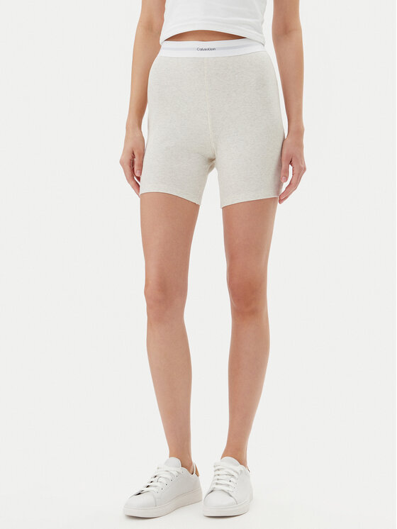 Calvin Klein Underwear Calvin Klein Underwear Kratke pidžama hlače 000QS7216E Bež Slim Fit