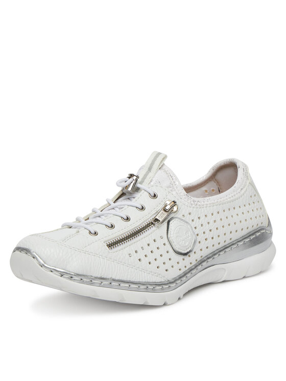 Rieker Sneakersy Rieker L3296-82 Bílá