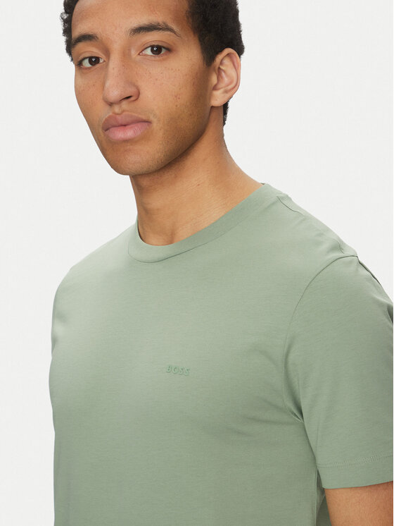 BOSS BOSS Футболка Thompson 01 50468347 Зелений Regular Fit