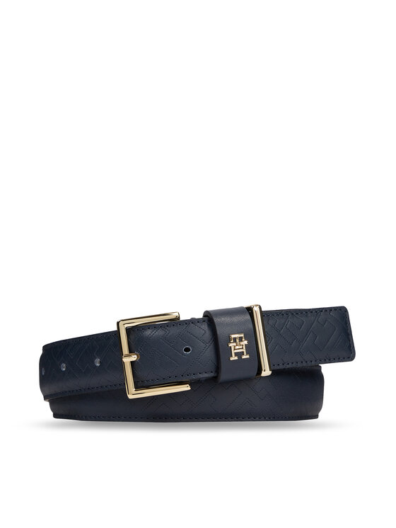 Tommy Hilfiger Ženski remen Tommy Hilfiger Th Casual Mono 3.0 AW0AW15382 Tamnoplava