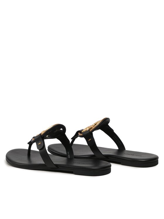 Tory Burch В'єтнамки Tory Burch Metal Miller 136593 Чорний