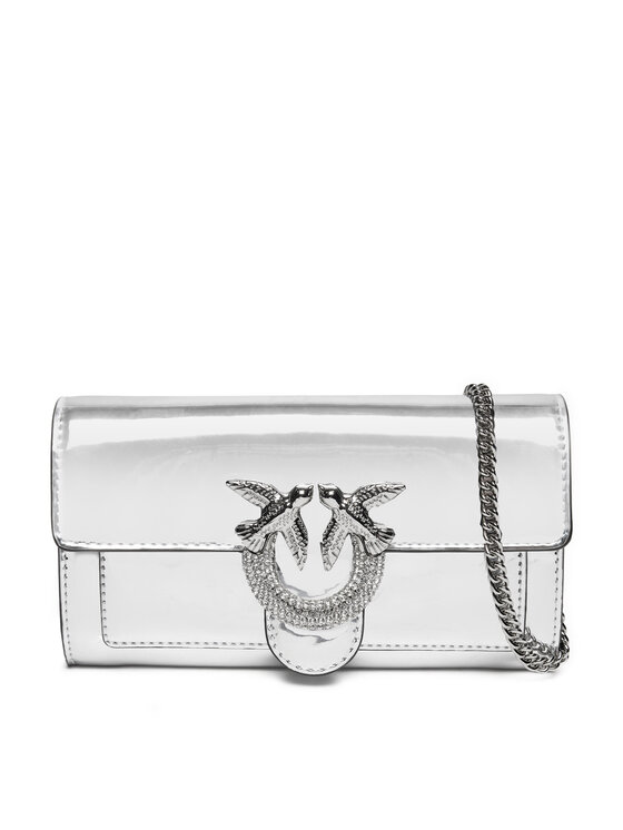 PINKO Torbica PINKO Love One Wallet C AI 24-25 PLTT 100062 A1JD Srebrna