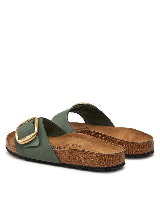 Birkenstock Şlapi Birkenstock Madrid Big Buckle Lenb 1028553 Verde